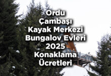 Çambaşı Kayak Merkezi Bungalov Evleri 2025 Konaklama Ücretleri