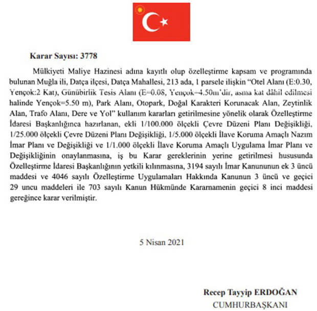 Kargı Koyu Özelleştirme Kararı Resmi Gazete'de Yayımlandı