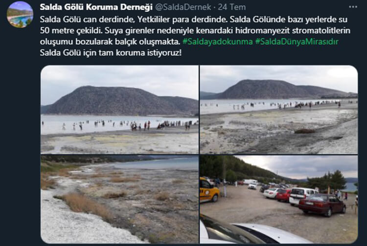 İşte Salda Gölü'nün Son Durumu