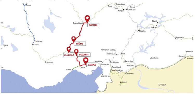 Erciyes Ekspresi Güzergâhı - Erciyes Ekspresi Durakları