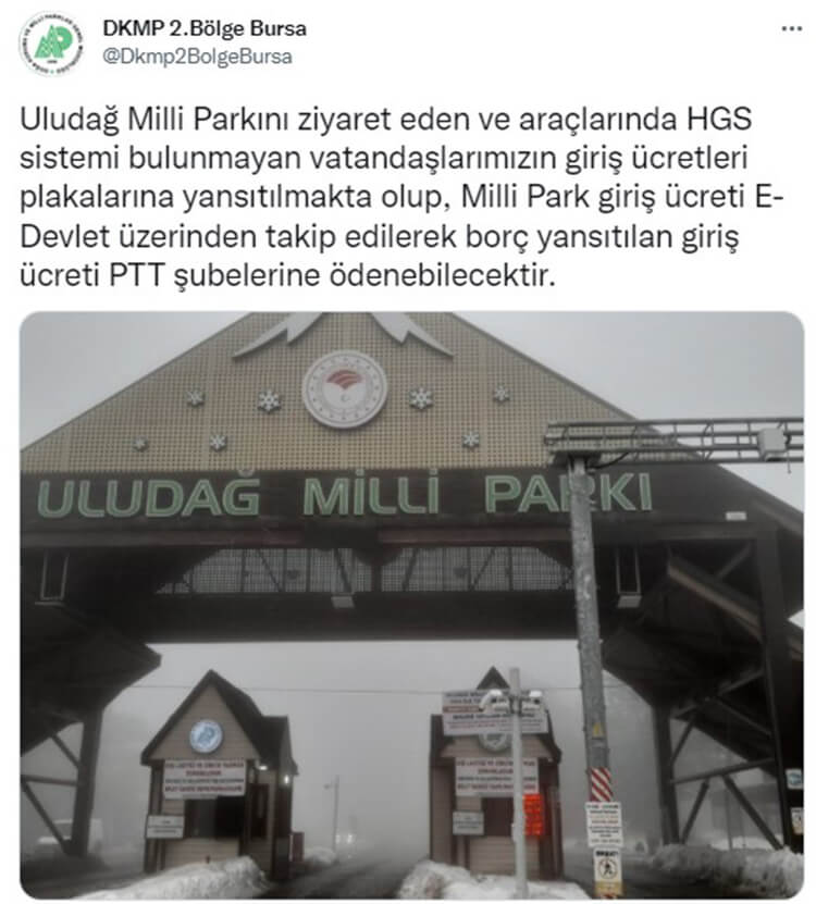 Doğa Koruma ve Milli Parklar 2. Bölge Müdürlüğü Açıklaması