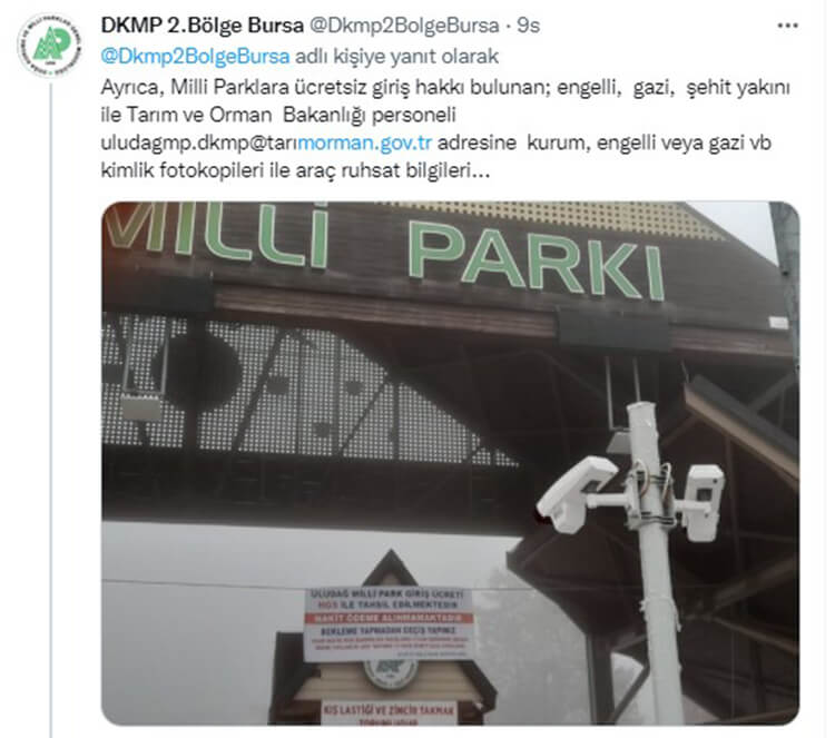 Doğa Koruma ve Milli Parklar 2. Bölge Müdürlüğünden Duyuru