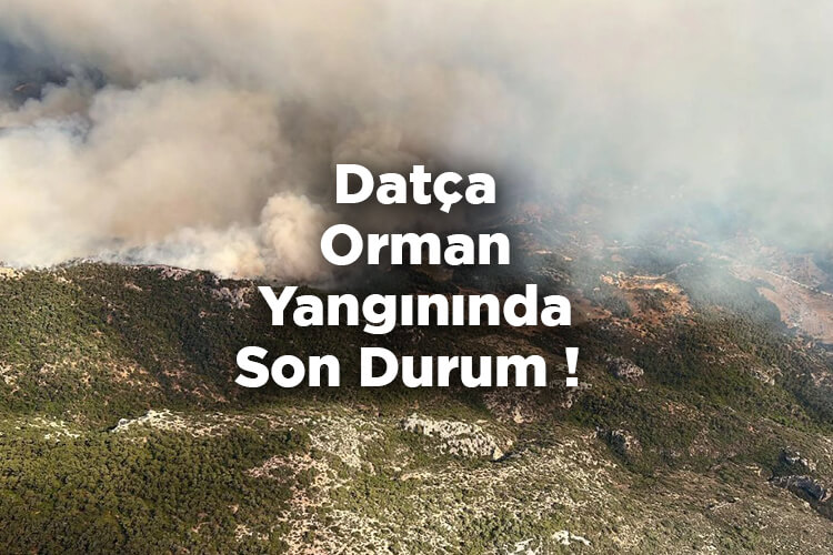 Datça Orman Yangınında Son Durum! Yangın Kontrol Altına Alındı
