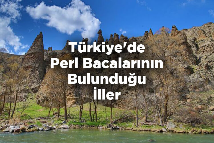 Türkiye'de Peri Bacalarının Bulunduğu İller