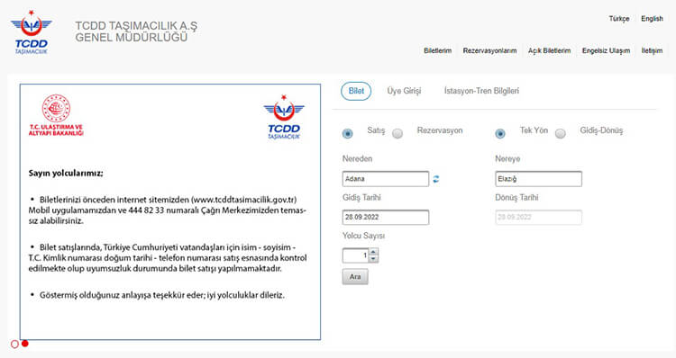 Fırat Ekspresi Bileti Nereden Alınır? - Fırat Ekspresi Bileti Nasıl Alınır?