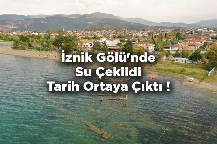 İznik Gölü'nde Su Çekildi! Batık Bazilika Kalıntısı Ortaya Çıktı