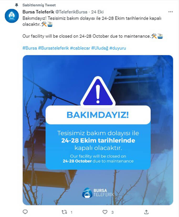 Uludağ'a Çıkacaklar Dikkat