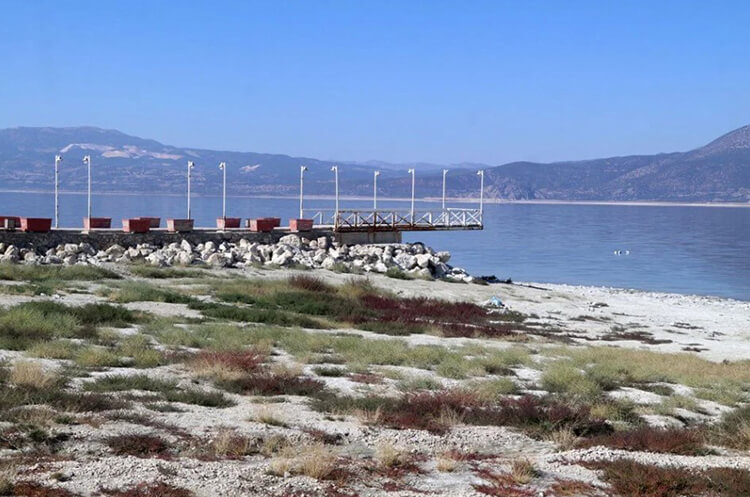 Burdur Gölü Oldukça Çekilmiş