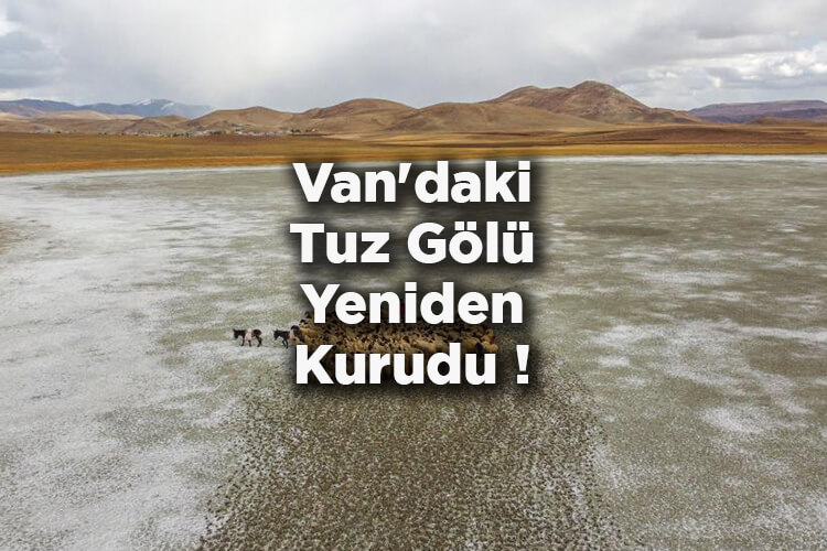 Van'daki Tuz Gölü Yeniden Kurudu!