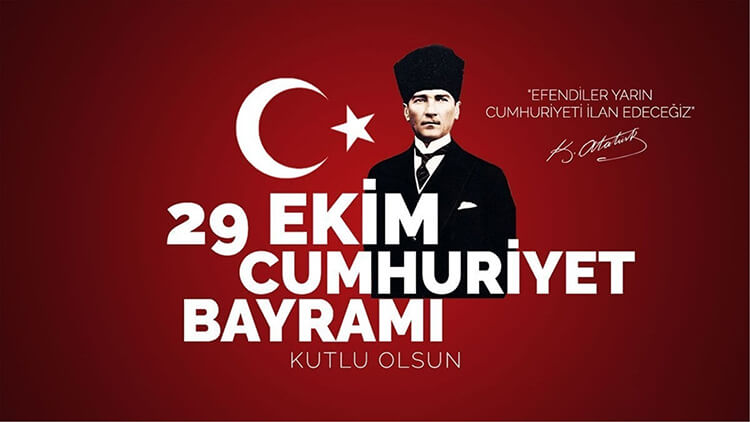 2023 29 Ekim Cumhuriyet Bayramı (1,5 Gün)