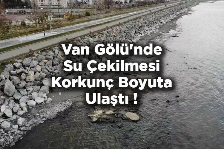 NASA Birincisi Van Gölü'nde Su Çekilmesi Korkunç Boyuta Ulaştı!