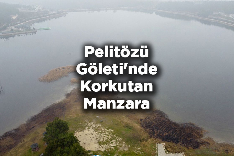 Pelitözü Göleti'nde Korkutan Manzara: Su Seviyesi 40 Metre Çekildi