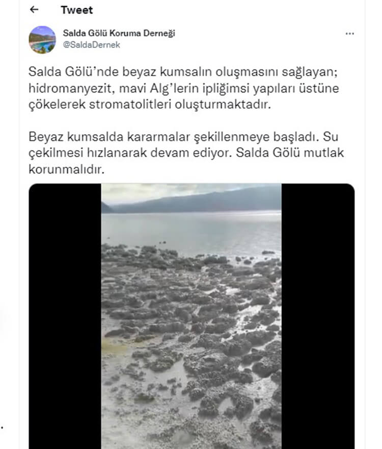 Salda Gölü Koruma Derneği'nin Açıklaması