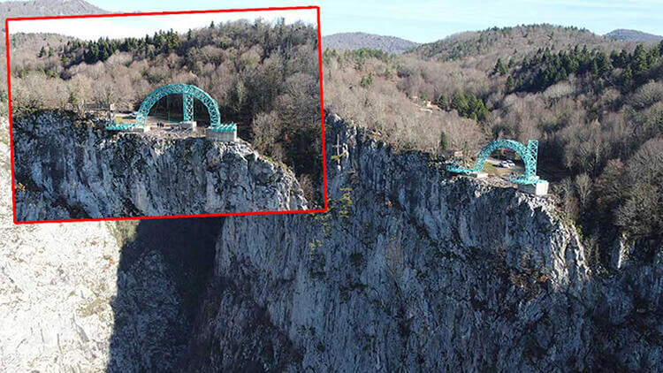 Valla Kanyonu'na Adrenalin Salıncağı Yapılıyor