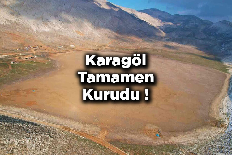 Ahır Dağı Zirvesinde Yer Alan Karagöl Tamamen Kurudu!