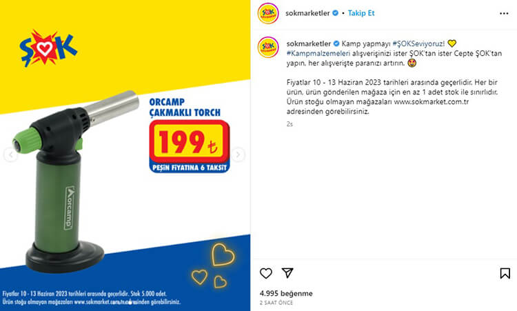 ŞOK Çakmaklı Torch