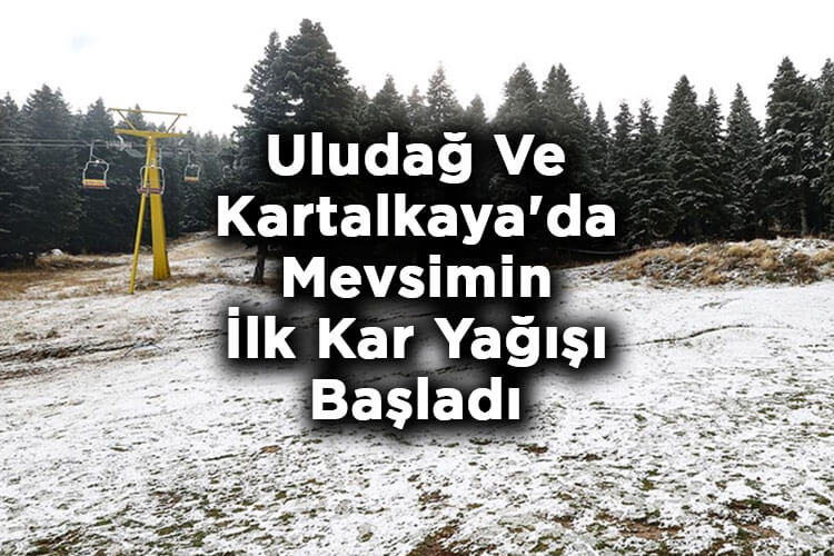 Kayak Heyecanı Başladı: Uludağ Ve Kartalkaya'da Mevsimin İlk Kar Yağışı Başladı