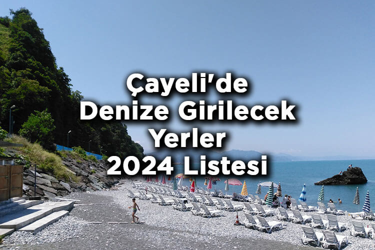 Çayeli'de Denize Girilecek Yerler 2024 – Çayeli Plajları 2024 Listesi