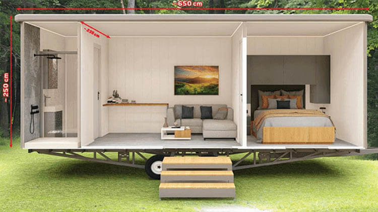 A101 Escamp 6500 Flat Tiny House Özellikleri