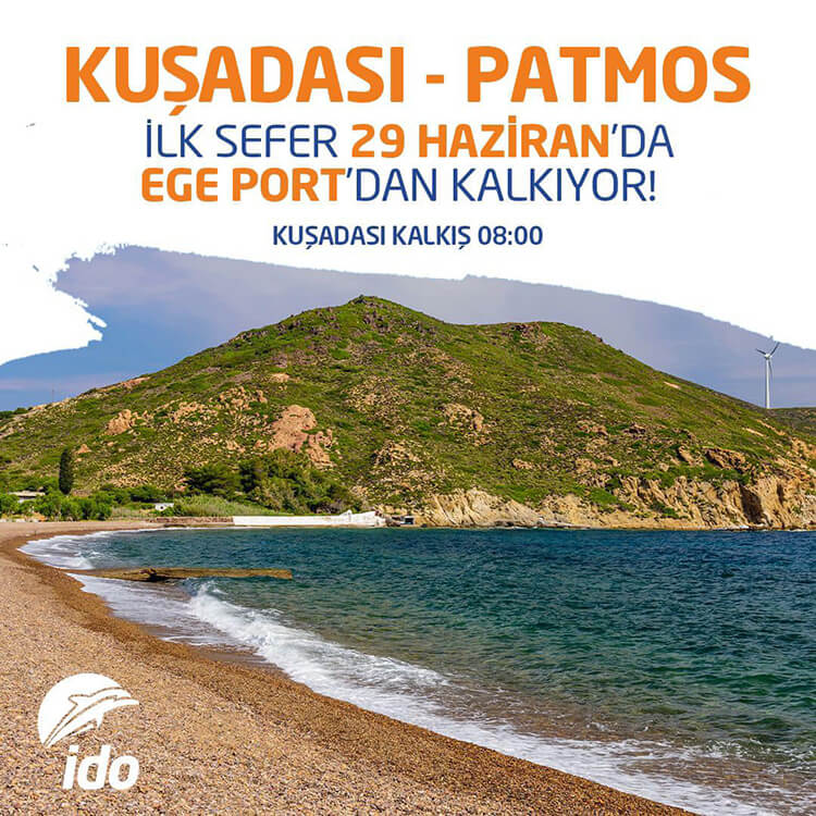 İDO İle Kuşadası - Patmos Adası 2024 Feribot Bilet Ücretleri Listesi