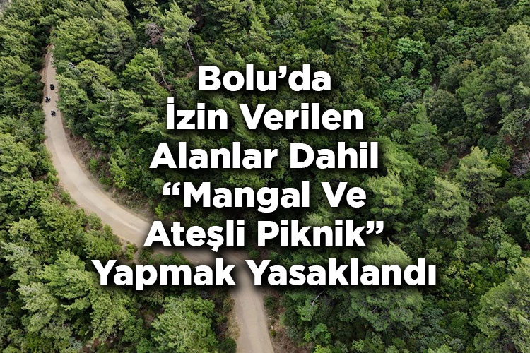 Bolu'da Piknik Yasağı: İzin Verilen Alanlar Dahil Mangal Ve Ateşli Piknik Yapmak Yasaklandı