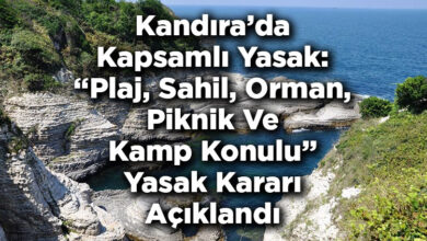 Kandıra'da Kapsamlı Yasak: Plaj, Sahil, Orman, Piknik Ve Kamp Konulu Yasak Kararı Açıklandı