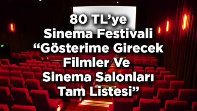 80 TL Bilet Fırsatıyla 2025 Sinema Festivali: Salonlar ve Filmler Listesi
