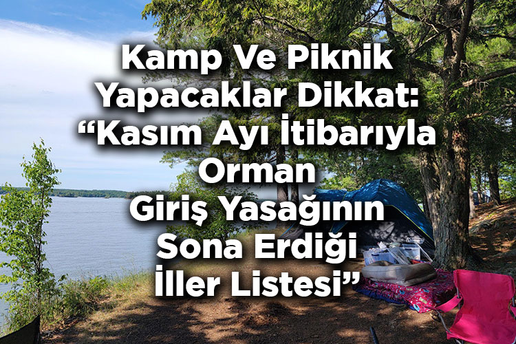 Kamp Ve Piknik Yapacaklar Dikkat: Kasım Ayı İtibarıyla Orman Giriş Yasağının Sona Erdiği İller Listesi