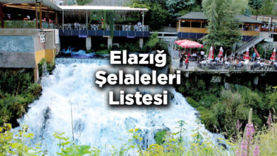 Elazığ Şelaleleri Listesi – Elazığ'da Gezilecek Şelaleler