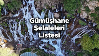 Gümüşhane Şelaleleri Listesi - Gümüşhane'de Gezilecek Şelaleler