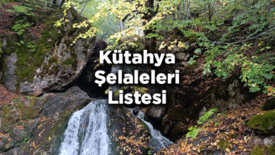 Kütahya Şelaleleri Listesi – Kütahya'da Gezilecek Şelaleler